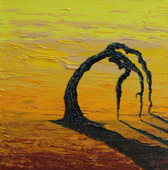 Hard 绘画, 14.2x14.2 in