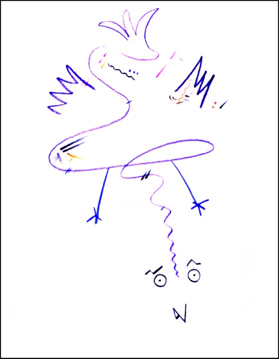 COUIC ZÉROZOÏSTE 图画, 30x23.3 in