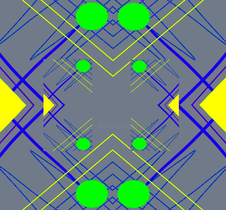 Digital Arts titled "Lines and Dots 2g3" by Ken Lerner, Original Artwork, 2D Digital Work