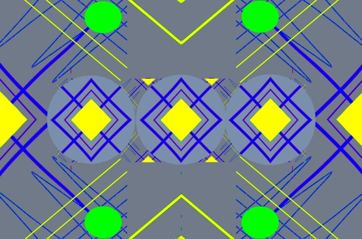 Lines and Dots 2g5 数字艺术, 19.9x30 in