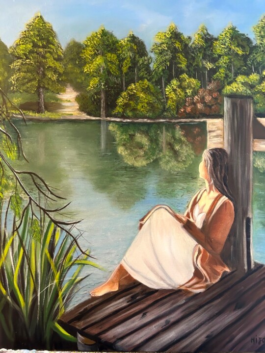 Meditation 绘画, 23.6x19.7 in