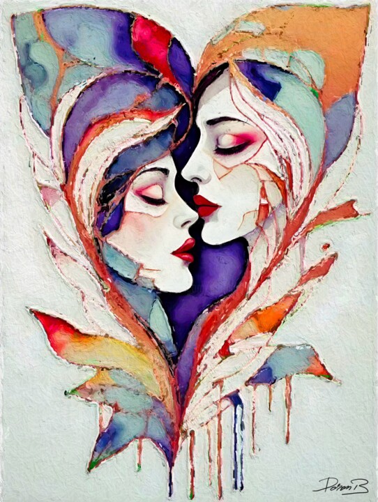 Sweet kissing 数字艺术