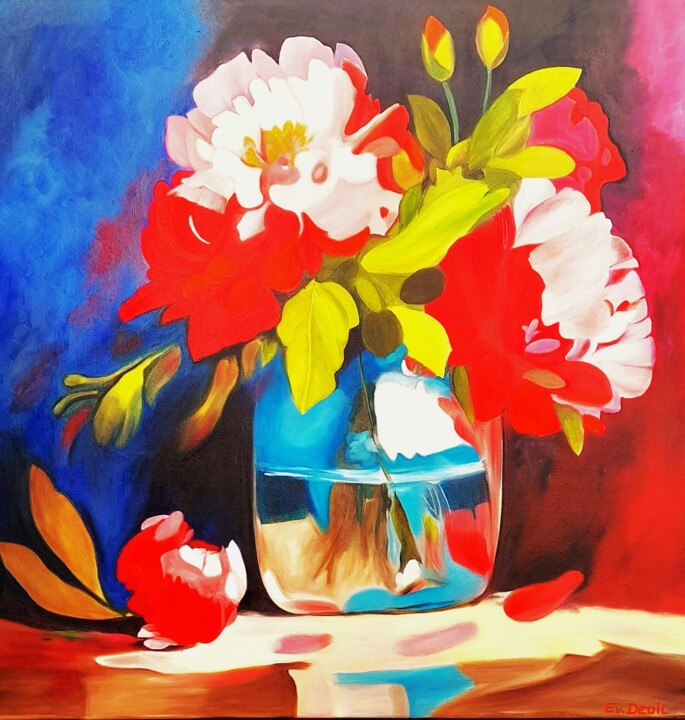 bouquet 1 绘画, 31.5x31.5 in