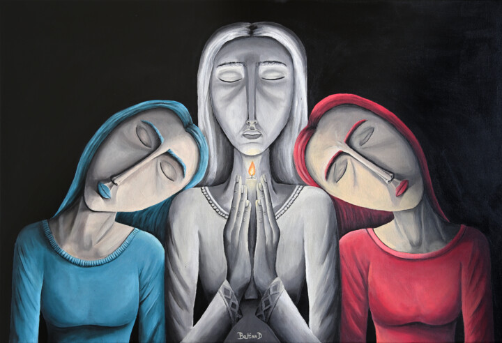 L'union fait la force 绘画, 19.7x28.7 in