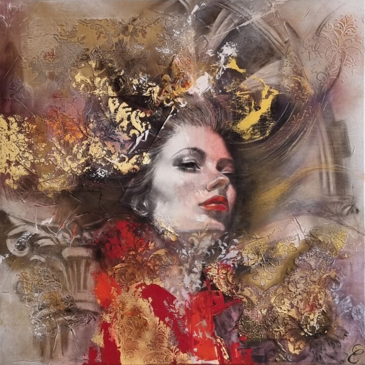 绘画,  27.6x27.6 in 