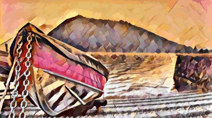 Red boat 数字艺术