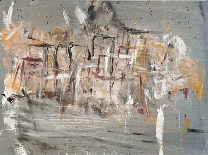 Résonance Urbaine 绘画, 15.8x11.8 in