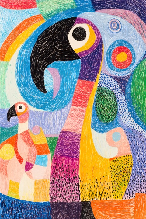 Matisse's Toucans 数字艺术
