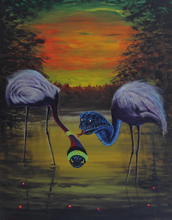 Lovely Creatures 绘画, 28.4x22.1 in