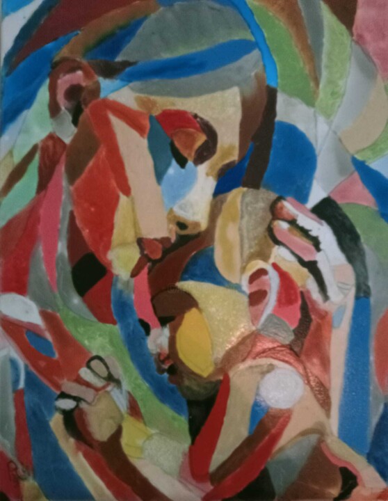 L'amour inconditionnel 绘画, 19.7x15.8 in