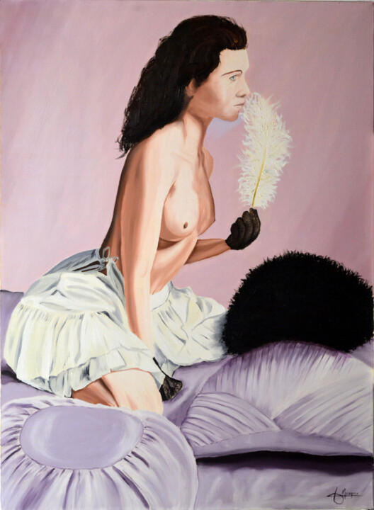 La plume 绘画, 31.9x23.6 in