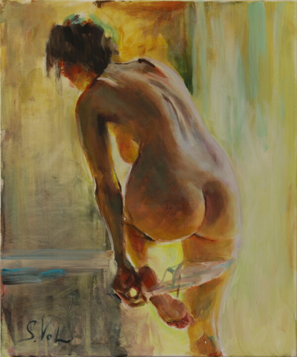 Nude model 1 绘画, 23.6x19.7 in