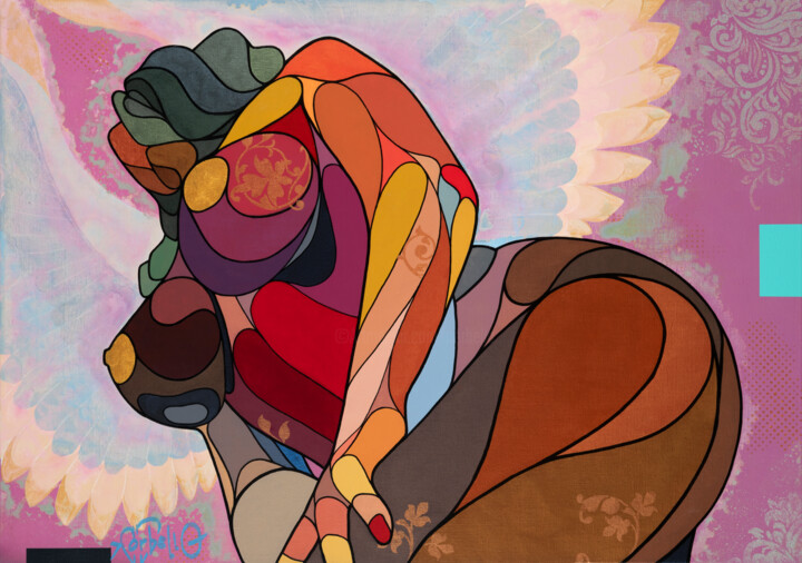 Visitation de Lelahel (Contre-Plongée #3) 绘画, 25.6x36.2 in