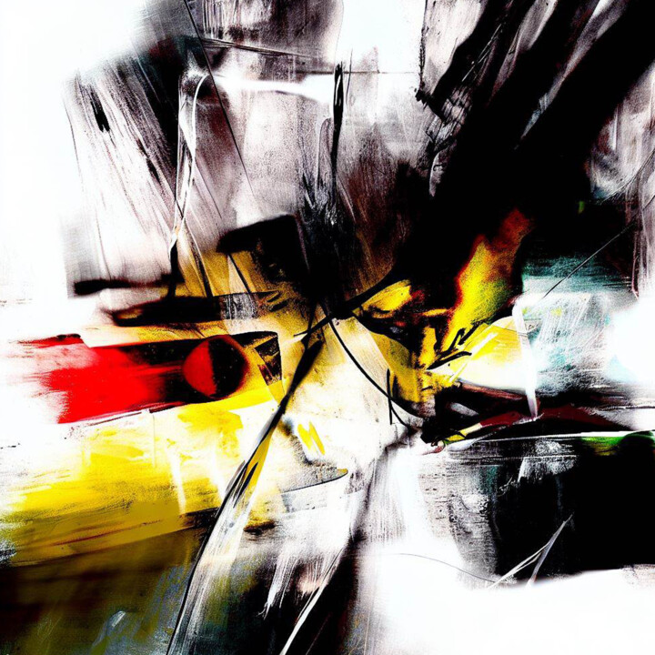 Abstrakte Energie: Farben und Formen im Einklang Nr.18 绘画, 78.7x78.7 in