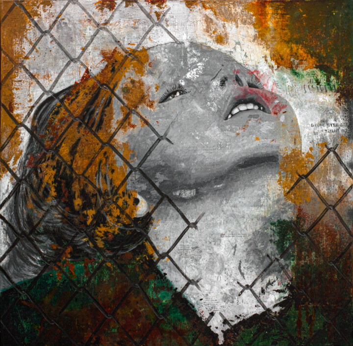 BREAKING FREE 绘画, 43.3x43.3 in