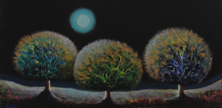 Night Sotata 绘画, 11.8x24 in
