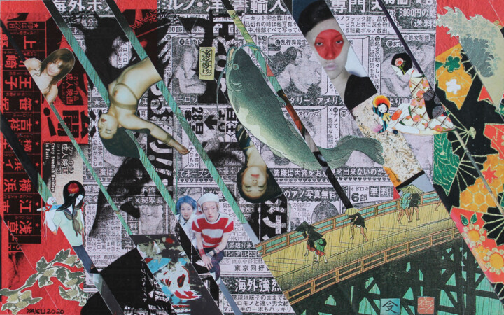 Japón viceversa 拼贴, 7.9x12.6 in