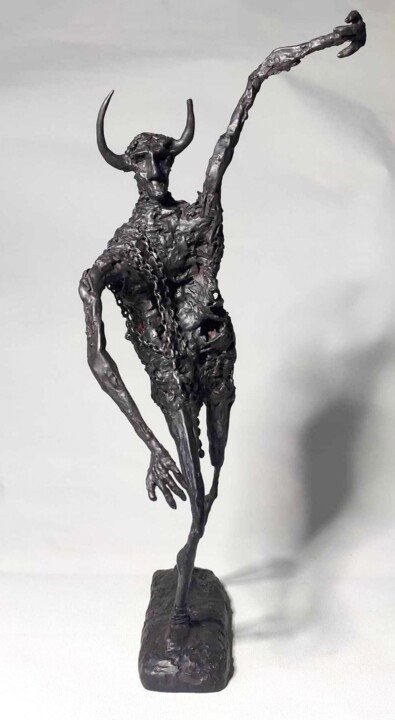 Minotaure 雕塑, 12.6x6.3 in