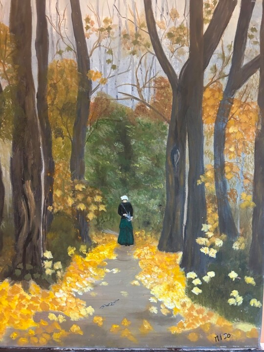 Le Chemin 绘画, 19.7x15.8 in