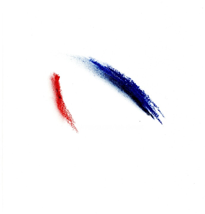Σχέδιο με τίτλο "Abstraction_8" από Bob Clement, Αυθεντικά έργα τέχνης, Παστέλ