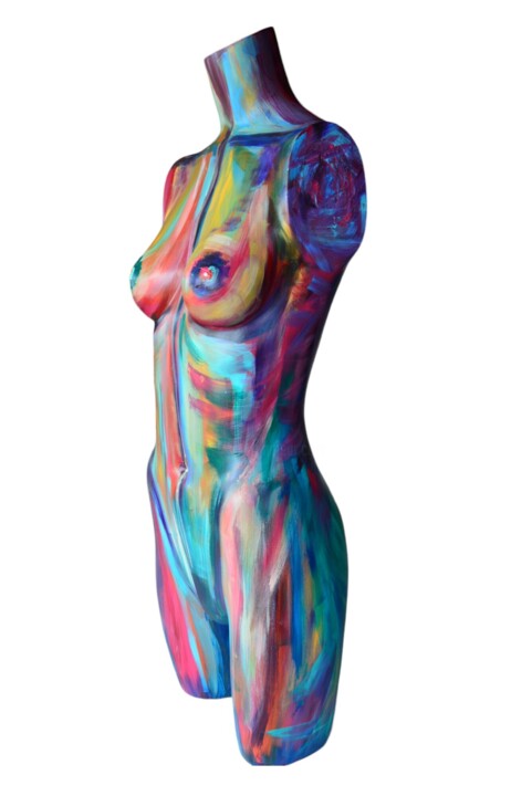 雕塑 标题为“Scultura nudo di do…” 由Antonella Castrovillari, 原创艺术品, 丙烯