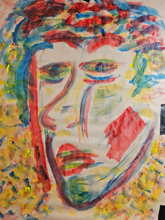 l'homme tout couleur 绘画, 45.3x31.5 in