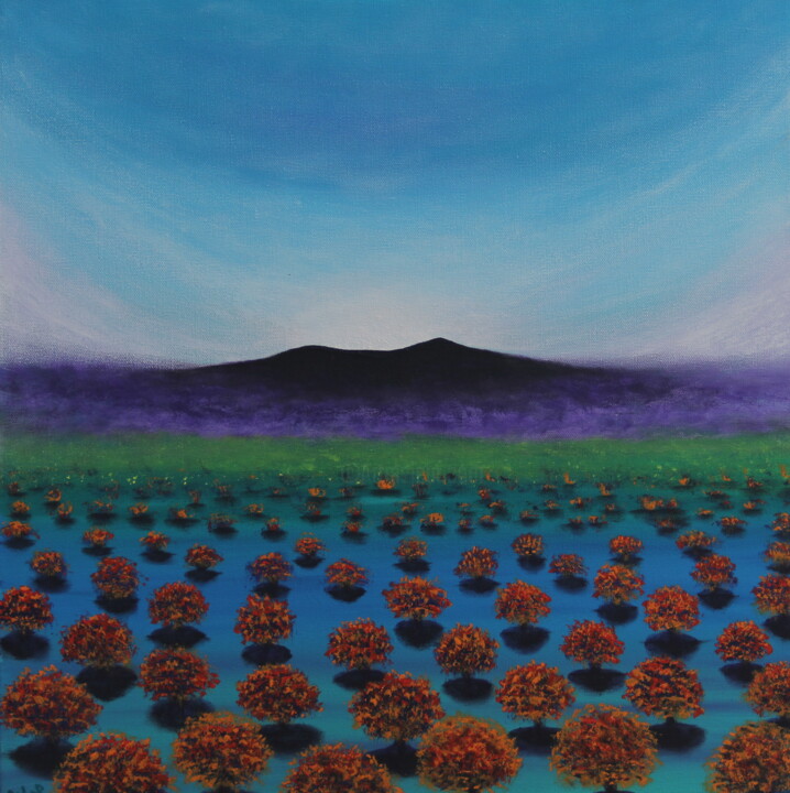 Orange Grove 绘画, 20.1x20.1 in