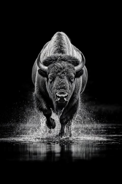Le bison 数字艺术