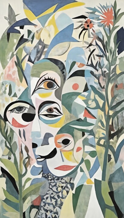 Schilderij,  51,7x29,5 in 