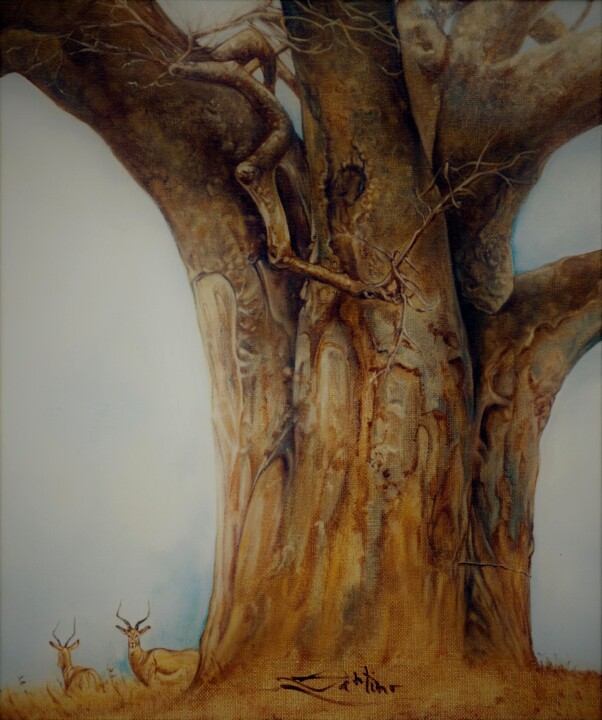 Perchè albero Malarstwo, 11,4x9,5 in