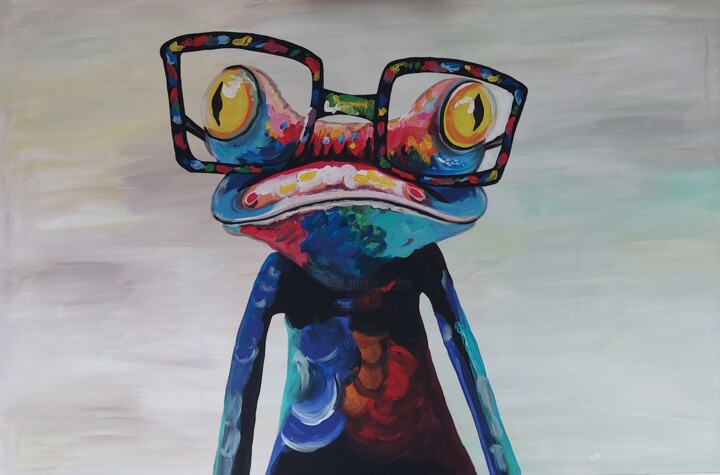ColorfullFrog 绘画, 31.5x47.2 in