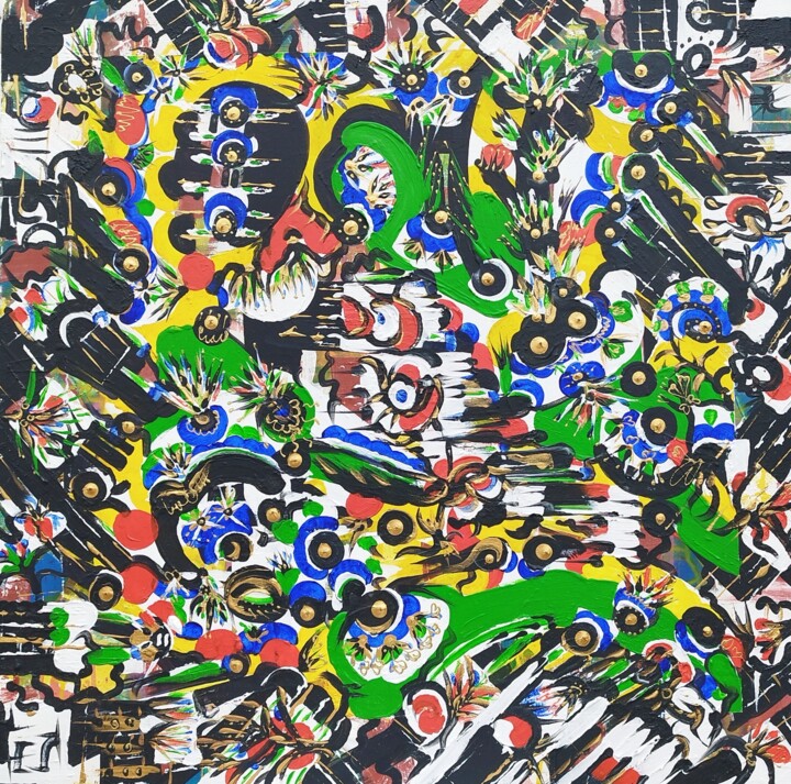 L'écriture au pinceau ! 绘画, 31.5x31.5 in