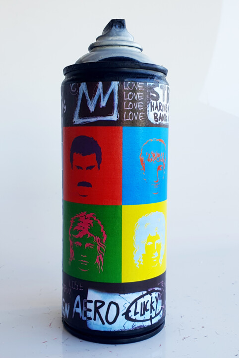 SPACO bombe Queen Freddie Mercury Sculpture pop street art 雕塑, 7.1x2.4 in