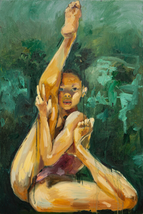 Yoga 绘画, 47.2x31.5 in