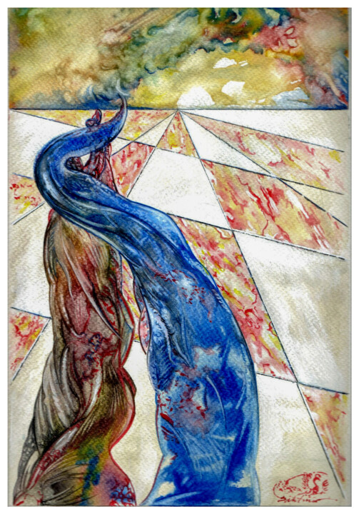 绘画,  10.8x7.5 in 