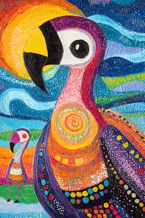 Naïve Macaw 数字艺术