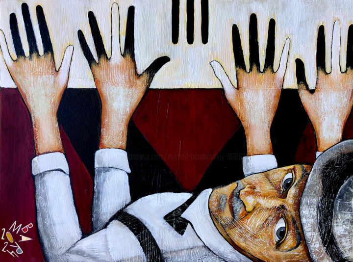 Ebony and Ivory 绘画, 23.6x31.5 in