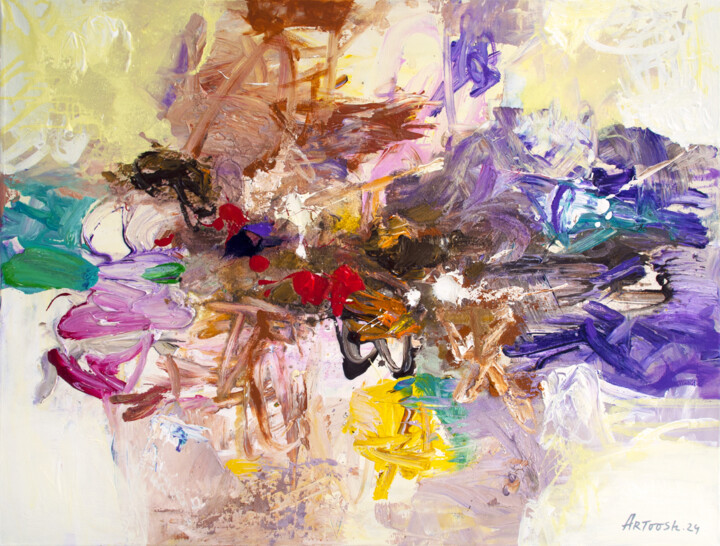Abstrait-50-24 绘画, 35x45.7 in