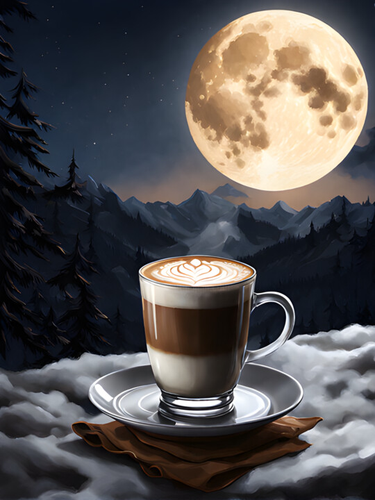 Latté sur un Nuage 数字艺术