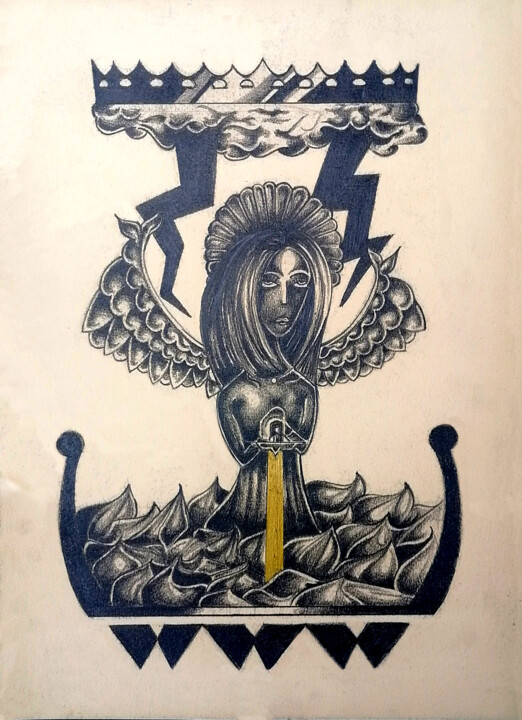 Ange 图画, 16.5x11.7 in