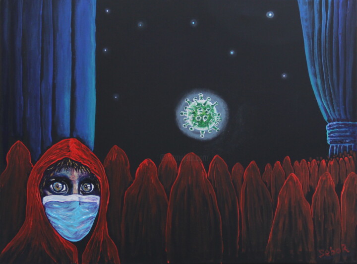 Show Must Go On 绘画, 18.1x24 in