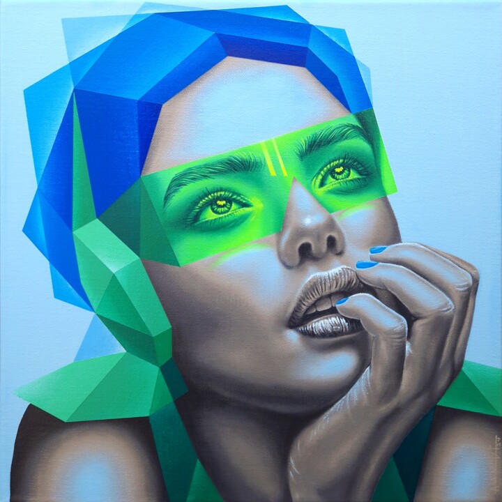 绘画,  15.8x15.8 in 