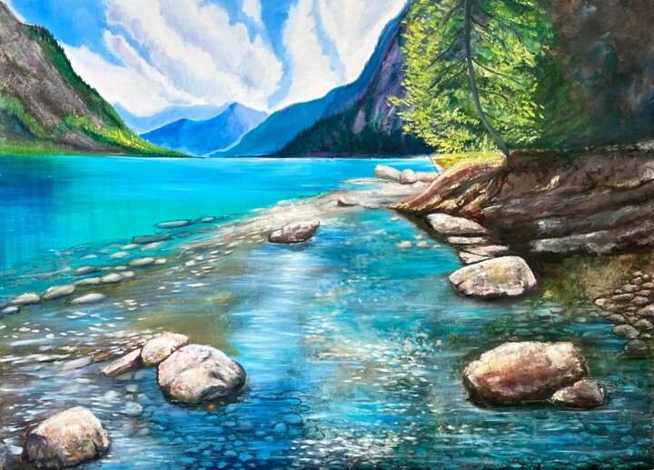 Кристальное отражение 绘画, 23.6x35.4 in