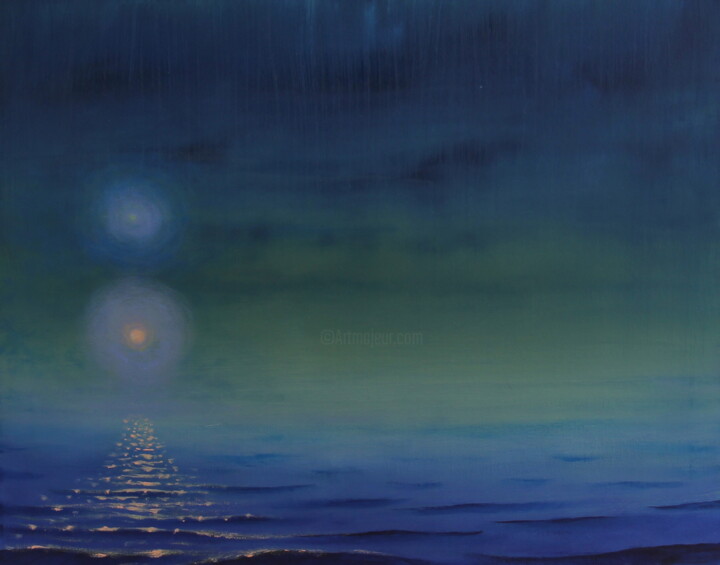 UFO 绘画, 16.1x20.1 in