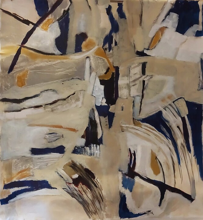 Ça ne tient plus debout. 绘画, 31.5x29.5 in