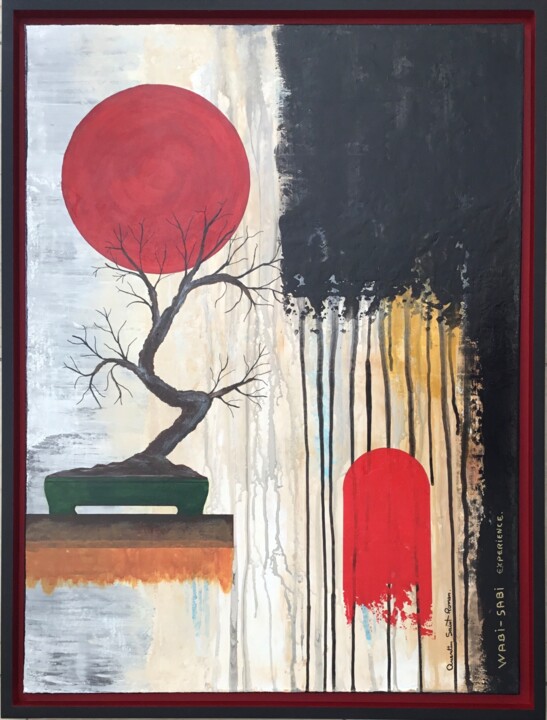 Wabi Sabi 5 绘画, 31.9x23.6 in