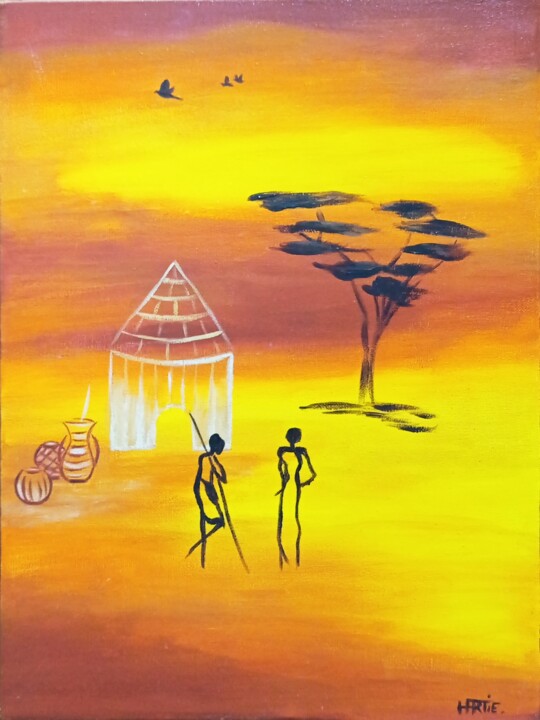 Terre d'Afrique 1 Painting, 15.8x11.8 in
