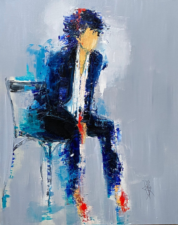 Le regard posé 绘画, 31.9x25.6 in
