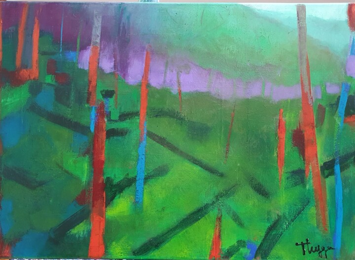 foret 2 绘画, 19.7x27.6 in