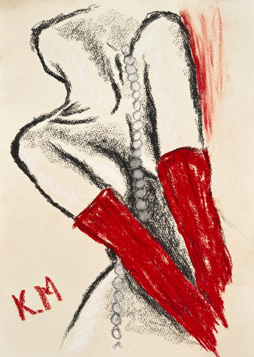 Silhouette of Passion 绘画, 14.2x10.2 in